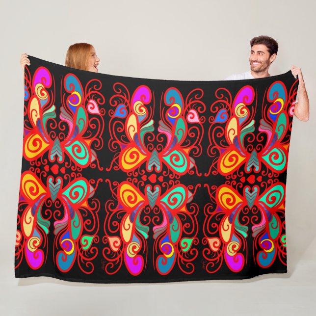 Manta Polar Mariposas de colores (In situ)