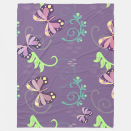 Manta Polar Mariposas Fleece Blanket