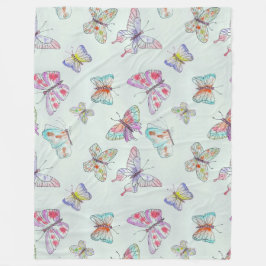 Manta Polar Mariposas Fleece Blanket