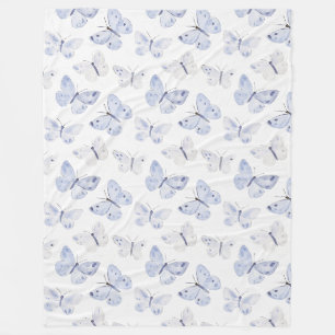 Manta Polar Mariposas Purple Lavender