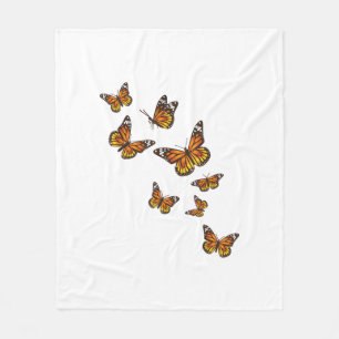 Manta Polar Mariposas voladoras - Butterfly Lover Gardener Ent