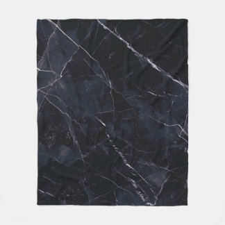 Manta Polar Mármol azul marino: textura de piedra.