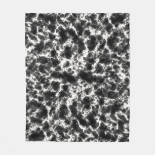 Manta Polar Mármol blanco y negro elegante