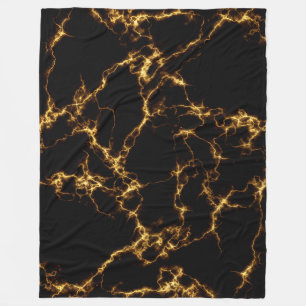 Manta Polar Mármol elegante style3 - oro negro