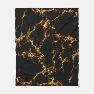 Manta Polar Mármol elegante style3 - oro negro