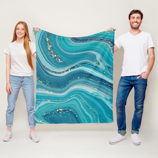 Manta Polar Mármol Líquido Y Fleece Blanket Purpurina (In situ)