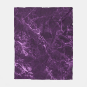 Manta Polar Mármol morado oscuro: textura lujosa.