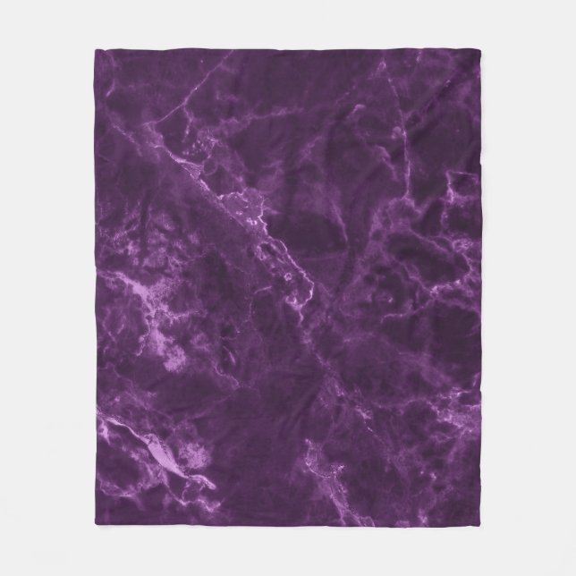 Manta Polar Mármol morado oscuro: textura lujosa. (Anverso)