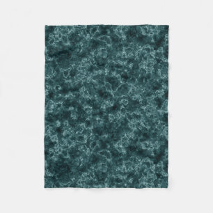 Manta Polar Mármol turquesa negro