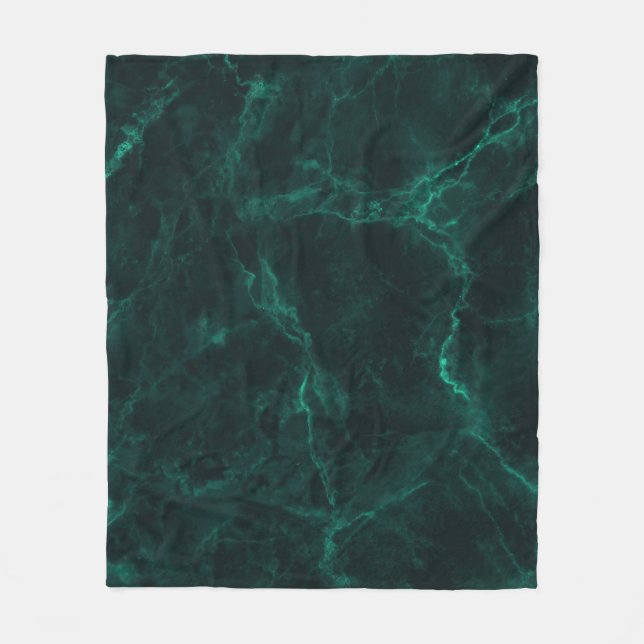 Manta Polar Mármol verde oscuro, textura perfecta. (Anverso)