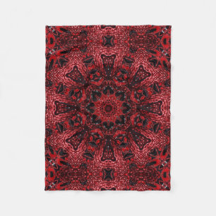 Manta Polar maroon maroon hippie moroccana borgoña bohemia