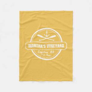 Manta Polar Martha's Vineyard MAMÁES personalizado del ancla 