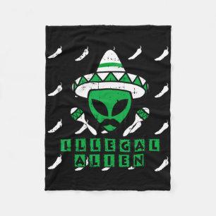 Manta Polar Martian Ilegal Alien Mexicano Area-51 Funny Hallow