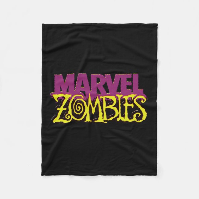 Manta Polar Marvel Zombies Logo oficial de color Halloween (Anverso)