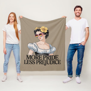 Manta Polar Más Orgullo Menos Prejuicio LGBTQ Orgulloso Aliado