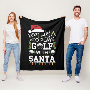 Manta Polar Más Probable Para Jugar Al Golf Con La Santa Famil