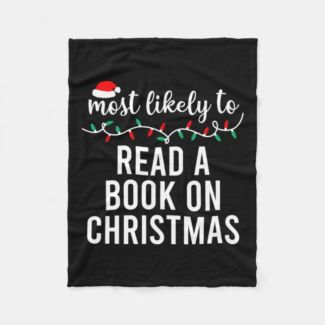 Manta Polar Más Probable Para Los Navidades Camisas Que Coinci (Anverso)