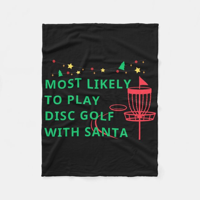 Manta Polar Más Probable Que Juegue Disc Golf Con Santa Divert (Anverso)