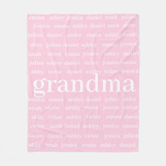 Manta Polar Masa de Abuela con nombre personalizado, funda peq