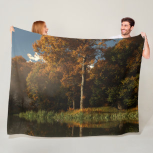 Manta Polar Masa de agua residual (otoño) Fleece Blanket