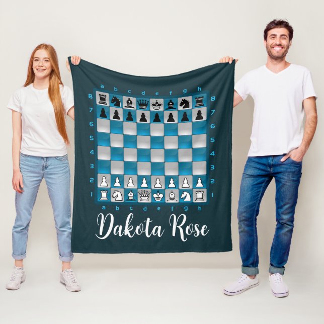 Manta Polar Masa de ajedrez - Funda de ajedrez - Fleece de aje (In situ)