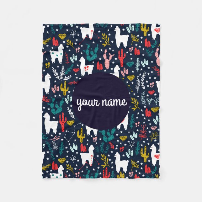 Manta Polar Masa de Alpaca personalizada (Anverso)
