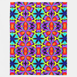 Manta Polar Masa de flechas con motivos amarillos y rojos