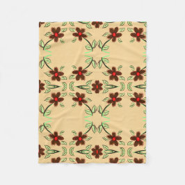 Manta Polar Masa De Flechas Marrón Y Roja De Chocolate