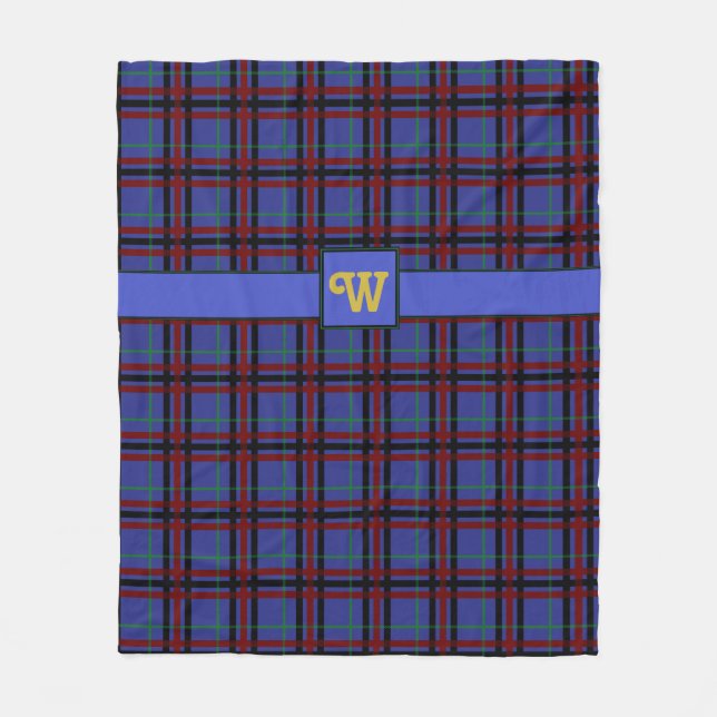 Manta Polar Masa De Fleece Plaid Con Tonos Joyos (Anverso)