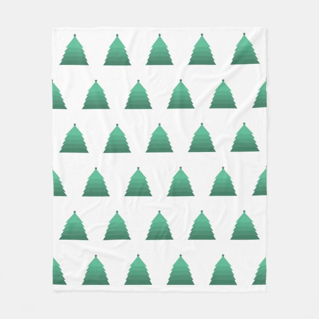 Manta Polar Masa de fletes de árbol de navidad (Anverso)