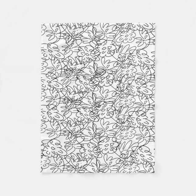 Manta Polar Masa de flores bailarinas (Anverso)