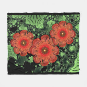 Manta Polar Masa De Flores Y Fleece