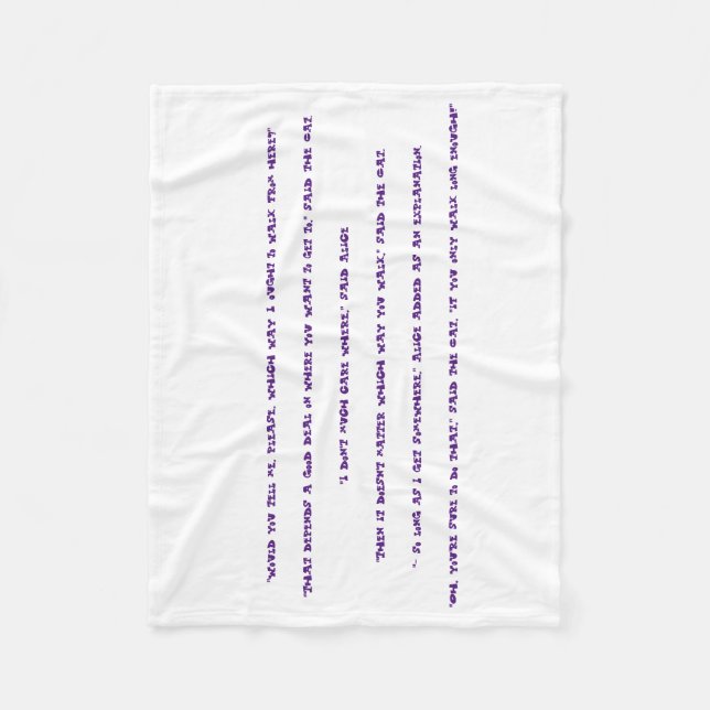 Manta Polar Masa de inspiración de Wonderland (Anverso)