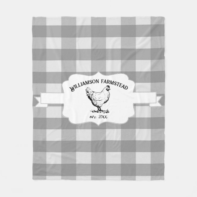 Manta Polar Masa de la flaca de pollo de la granja de búfalo g (Anverso)