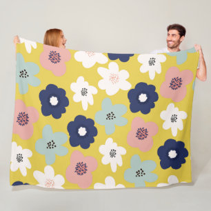 Manta Polar Masa de la fleche de 60x80 cálida con amapola