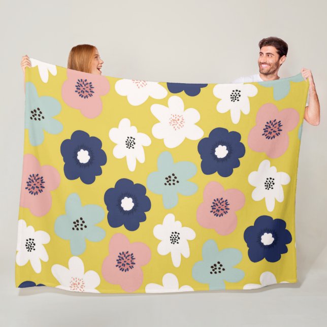 Manta Polar Masa de la fleche de 60x80 cálida con amapola (In situ)