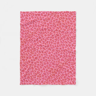 Manta Polar Masa de la Fleece Pink Leopard Skyline