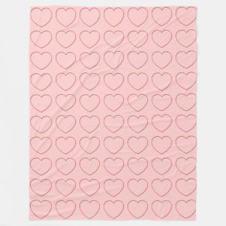 Manta Polar Masa de la flota - Corazones de cables múltiples