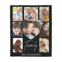 Masa de la flota del Collage de fotos familiar