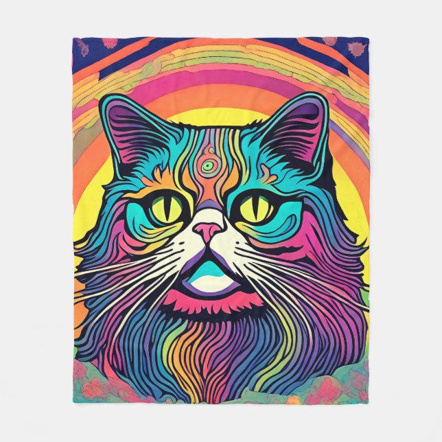 Manta Polar Masa moderna de flote de gato zen (Anverso)