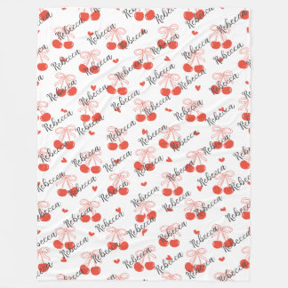 Manta Polar Masa personalizada con cerezas