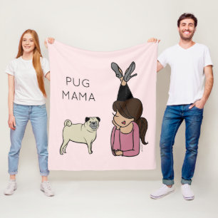 Manta Polar Masa personalizada de Pug Mama Fleece