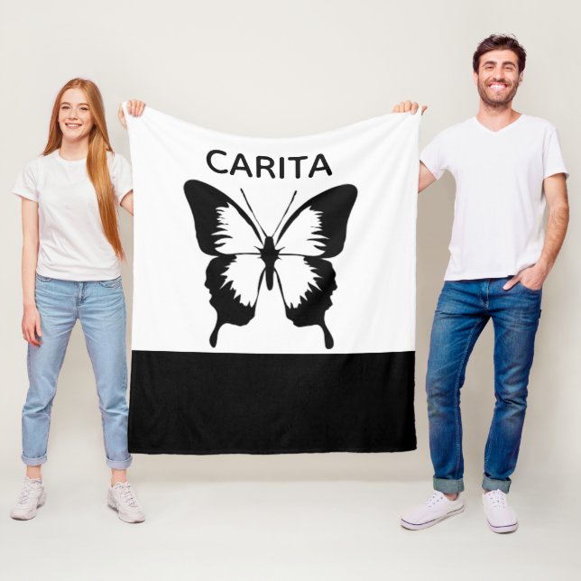 Manta Polar Masa personalizada para la fleta de mariposa (In situ)