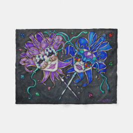 Manta Polar Máscaras de Jester de Comedia/Tragedia