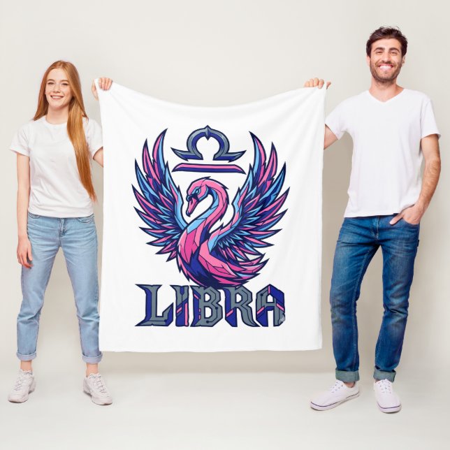Manta Polar Mascota de Libra de Swan Synthwave Cyberpunk (In situ)
