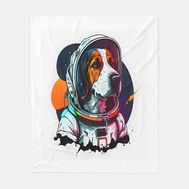 Manta Polar Mascota de perro del astronauta (Anverso)