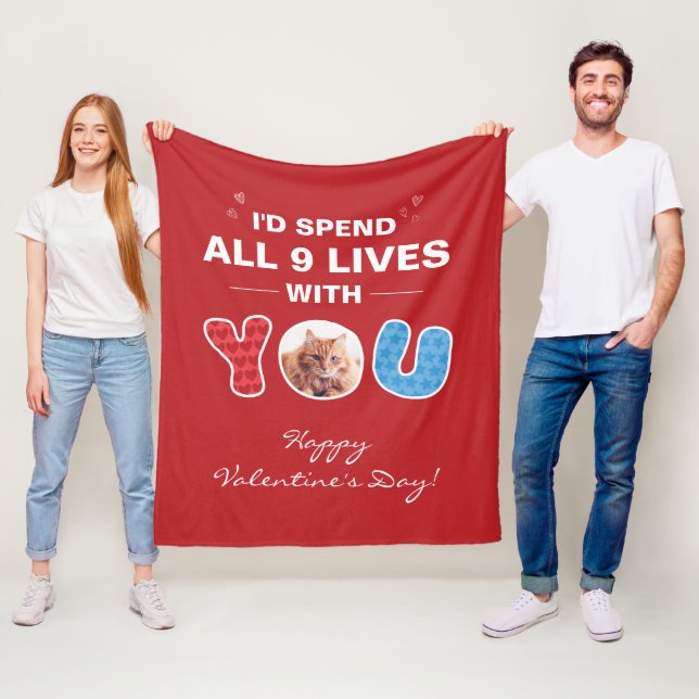 Manta Polar Mascota día de San Valentín Personalizado fotográf (In situ)