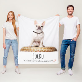 Manta Polar Mascota en memoria de perros pierde foto de Keepsa