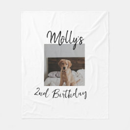 Manta Polar Mascota gato perro foto de cumpleaños animal simpl