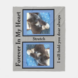 Manta Polar Mascota Memorial Foto Fleece Blanket